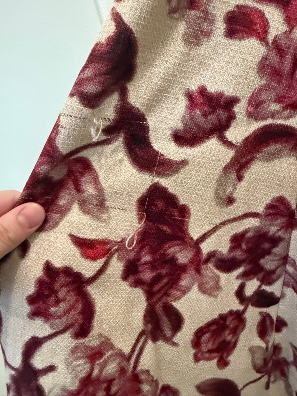 Gal Meets Glam Edith Cream Midi Dress with Berry Floral Print - Picture 3 of 9